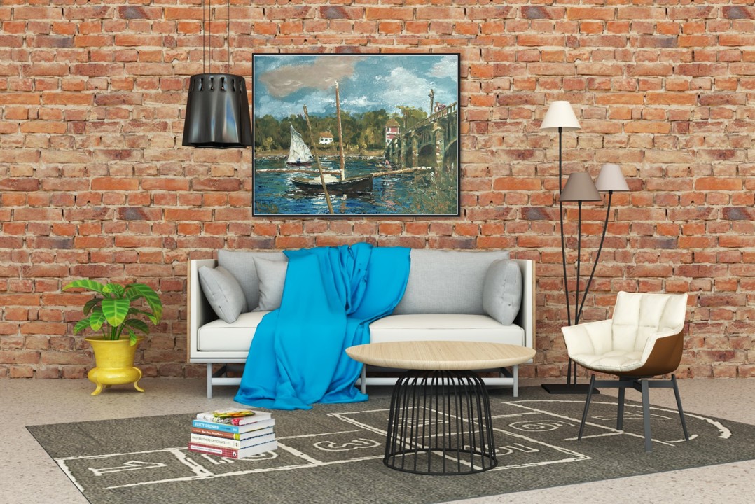 Concept of painting within a living space.