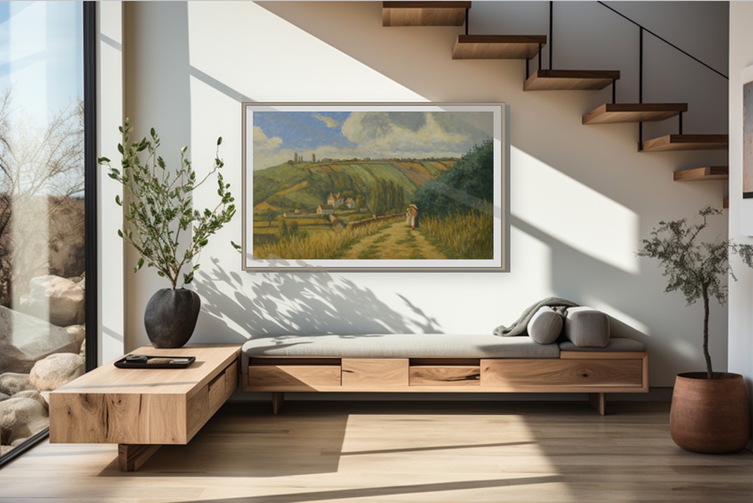 Concept of painting within a living space.
